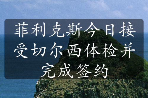 菲利克斯今日接受切尔西体检并完成签约