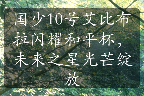 国少10号艾比布拉闪耀和平杯，未来之星光芒绽放