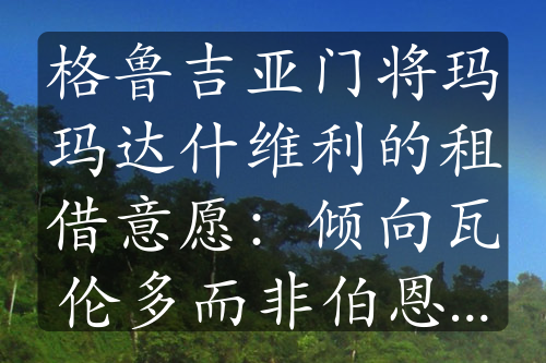 格鲁吉亚门将玛玛达什维利的租借意愿：倾向瓦伦多而非伯恩茅斯