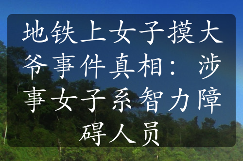 地铁上女子摸大爷事件真相：涉事女子系智力障碍人员