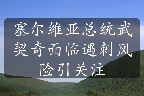 塞尔维亚总统武契奇面临遇刺风险引关注