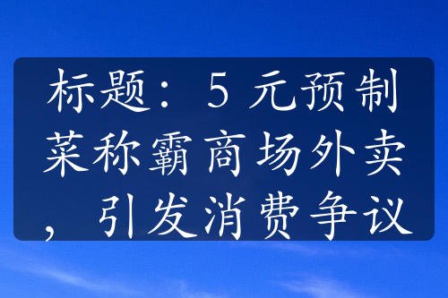 标题：5 元预制菜称霸商场外卖，引发消费争议